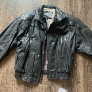 1980s vintage leather jacket Large